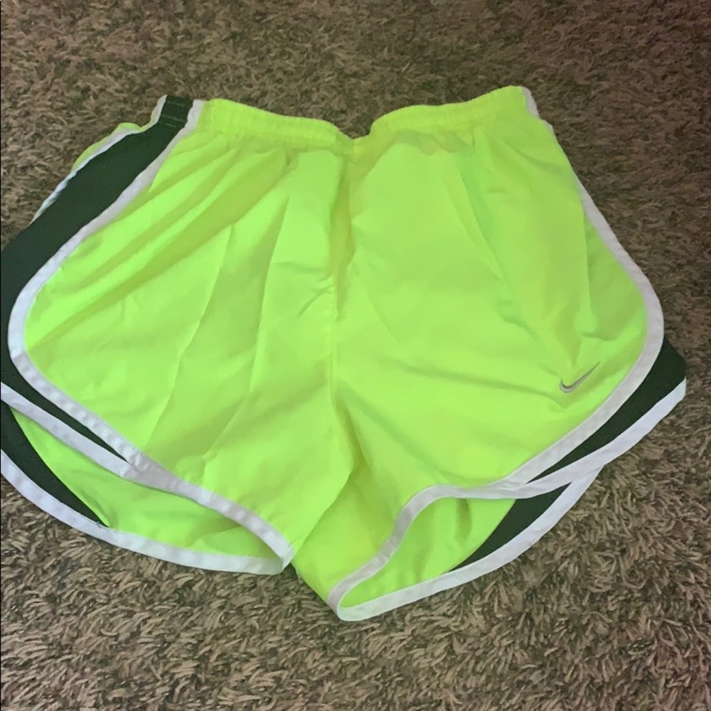 neon green shorts